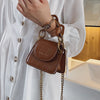 STONE PATTERNED BROWN SMALL BAG