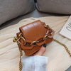 STONE PATTERNED BROWN SMALL BAG