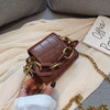 STONE PATTERNED BROWN SMALL BAG
