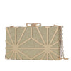 GOLD BOX GEOMETRIC BLUTCH BAG