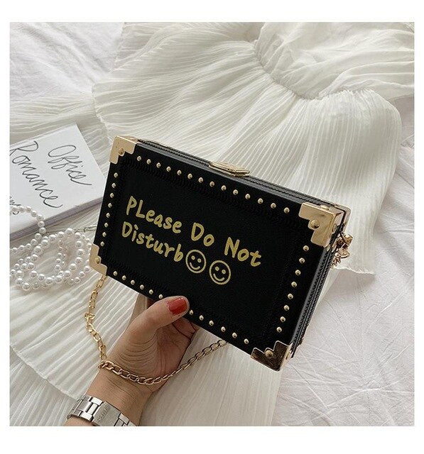 "PLEASE DO NOT DISTURB" PRINTED BOX BAG