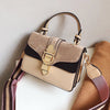 WIDE SHOULDER STRAP SOFT COLOR HANDBAG