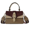 WIDE SHOULDER STRAP SOFT COLOR HANDBAG