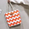 ORANGE AND WHITE COLOR SHOULDER BAG