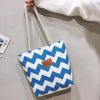 ORANGE AND WHITE COLOR SHOULDER BAG