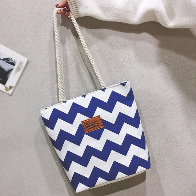 ORANGE AND WHITE COLOR SHOULDER BAG