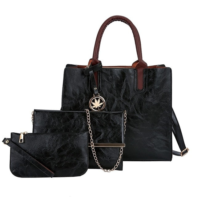 3PCS SOLID COLOR BAGS