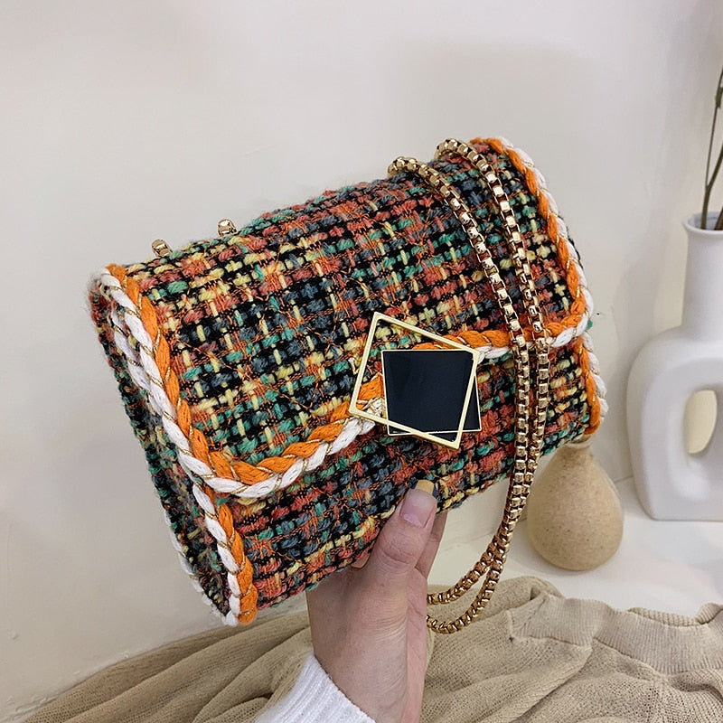 WOOLEN CROSSBODY BAG