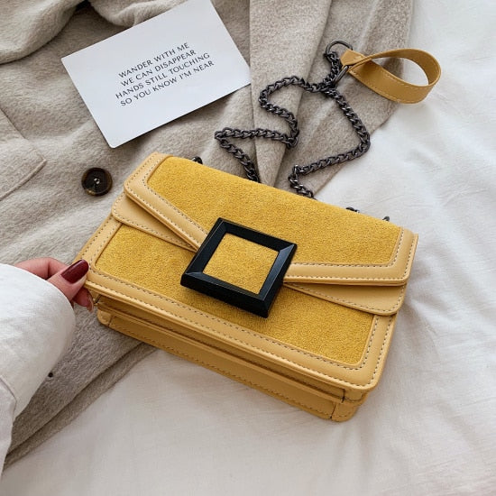 SCRUB LEATHER GREEN BAG