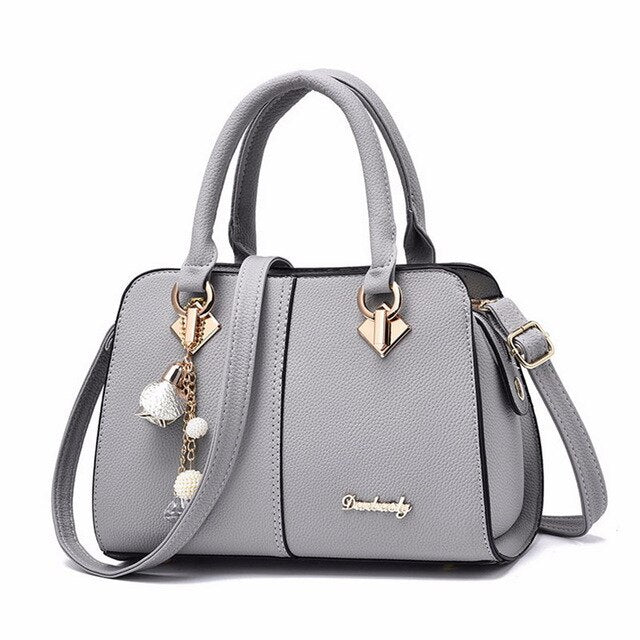 THREE COLOR STAR DETAILED HANDBAG