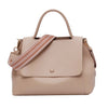 SIMPLE BROWN LARGE CAPACITY HANDBAG