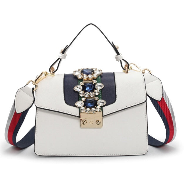 RED DIAMOND DETAILED CROSSBODY BAG