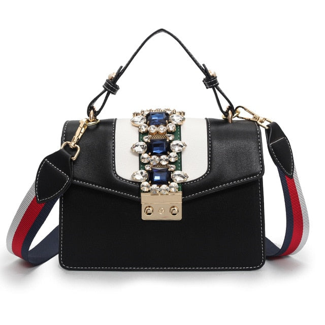 RED DIAMOND DETAILED CROSSBODY BAG