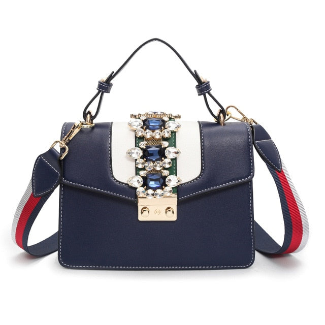 RED DIAMOND DETAILED CROSSBODY BAG