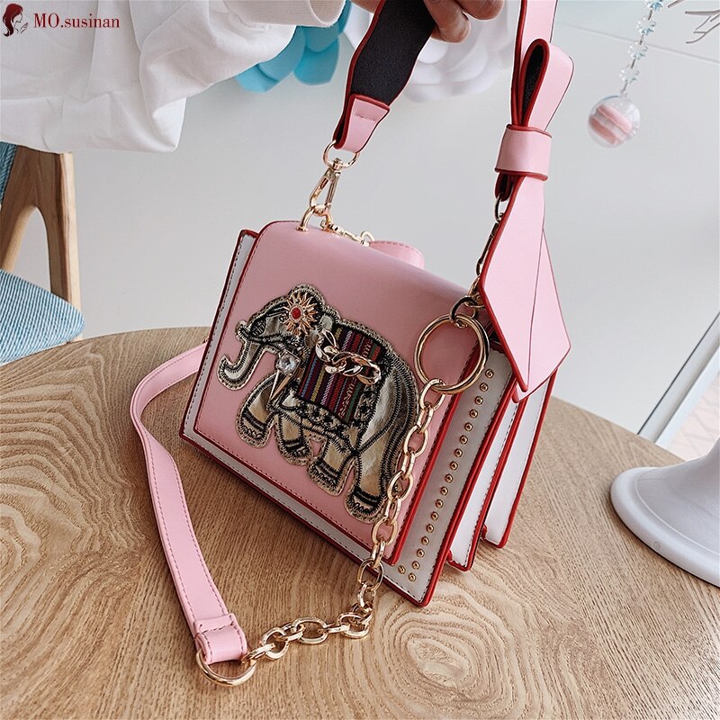 ELEPHANT DETAILED SHOULDER BAG