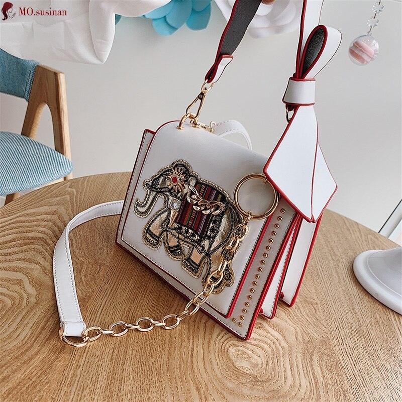 ELEPHANT DETAILED SHOULDER BAG