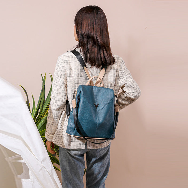 THREE COLOR LEISURE BACKPACK