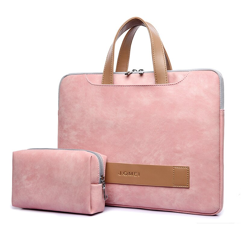 2 PIECE PINK LAPTOP BAG SET