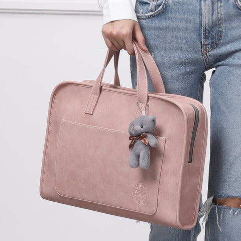 2 PIECE PINK LAPTOP BAG SET