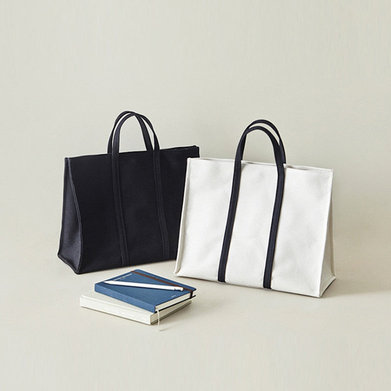 LARGE CAPACITY CANVAS HANDBAG