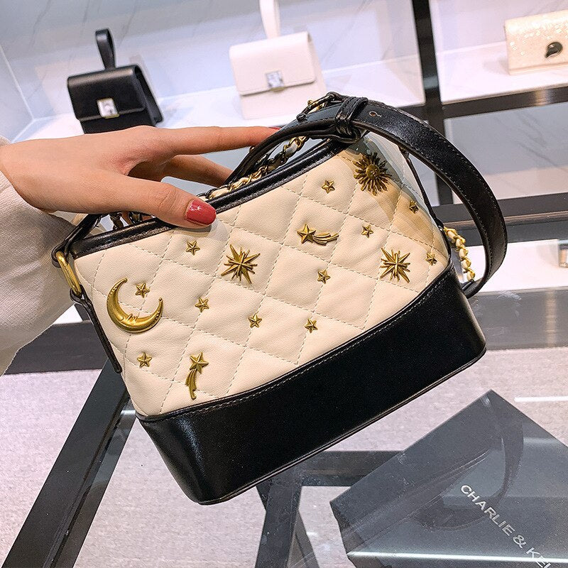 MOON AND STARS DETAILED BAG