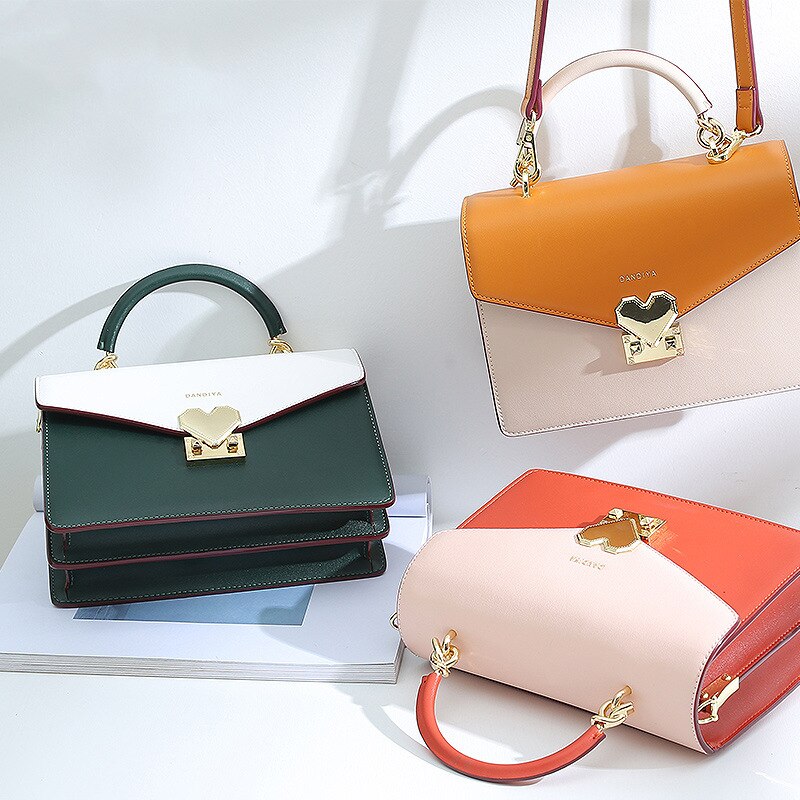 CASUAL TWO COLOR HAND BAG