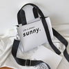 "LIFE IS ALWAYS SUNNY" PRINTED BAG