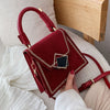 STONE PATTERNED RED BAG