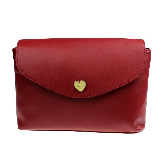 YELLOD HEART BUTTON DETAILED BAG