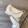 WHITE SIMPLE MINI MESSENGER BAG
