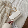 WHITE SIMPLE MINI MESSENGER BAG