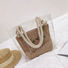 TRANSPARENT STRAW BAG