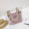 TRANSPARENT STRAW BAG
