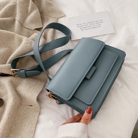SOLID COLOR LUXURY QUALITY CROSSBODY BAG