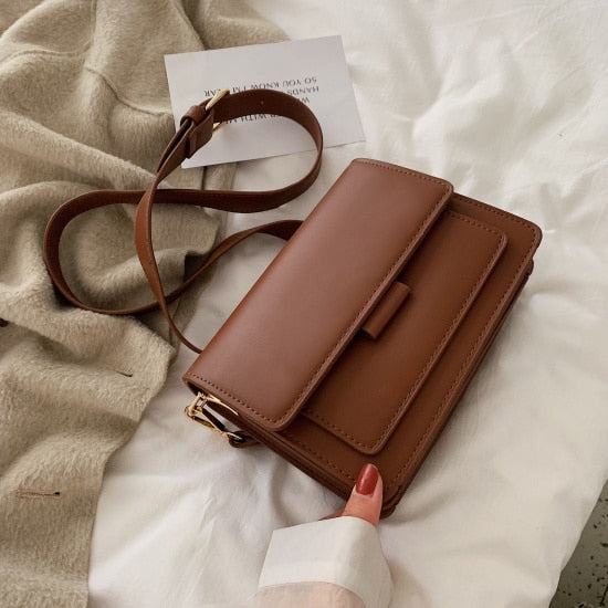 SOLID COLOR LUXURY QUALITY CROSSBODY BAG