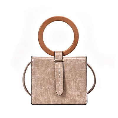 STONE PATTERNED BEIGE BAG