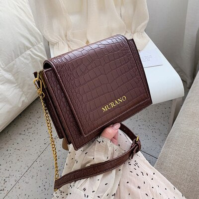 BURGUNDY STONE PATTERNED BAG