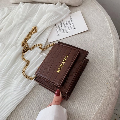 BURGUNDY STONE PATTERNED BAG