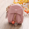 POWDER PINK BACKPACK SHAPED COIN WALLET
