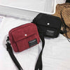 TWO COLOR VELVET SHOULDER BAG