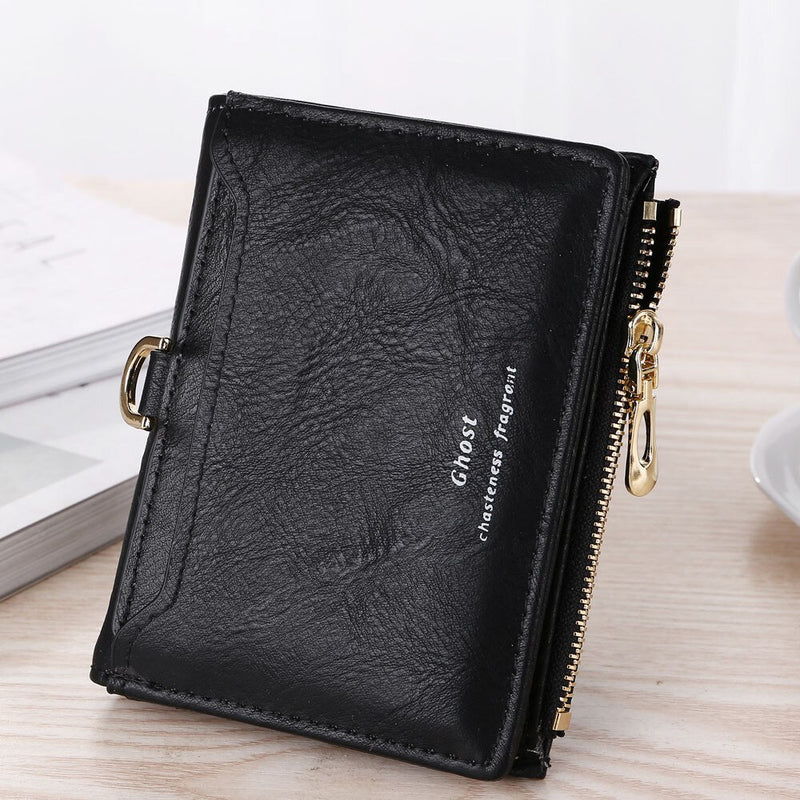 BLACK RETRO SHORT WALLET