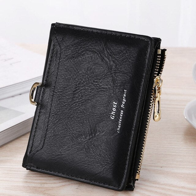 BLACK RETRO SHORT WALLET