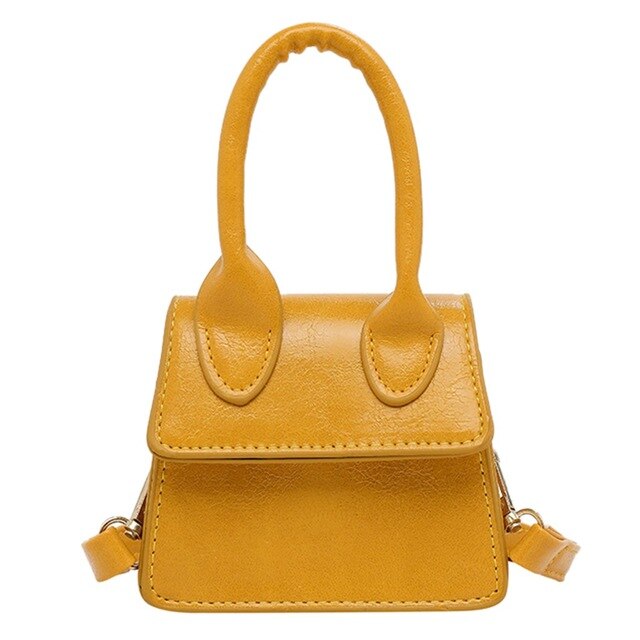 YELLOW SMALL SQUARE BAG