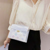 WHITE TRANSPARENT SHOULDER BAG