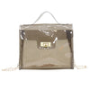 WHITE TRANSPARENT SHOULDER BAG