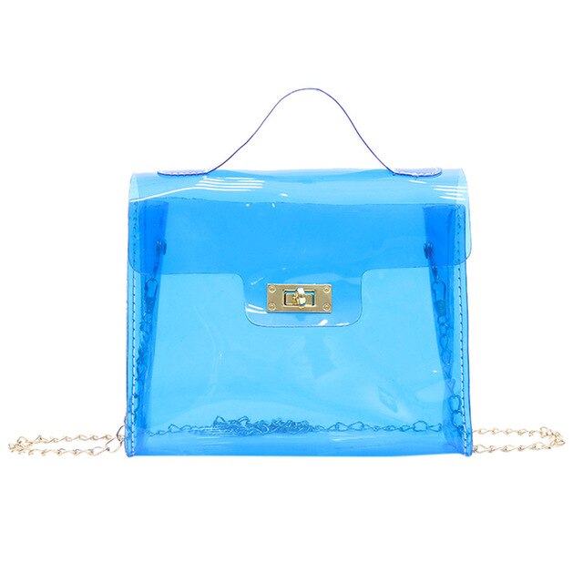 WHITE TRANSPARENT SHOULDER BAG