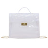 WHITE TRANSPARENT SHOULDER BAG