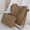 2PCS SOLID BROWN BAG SET