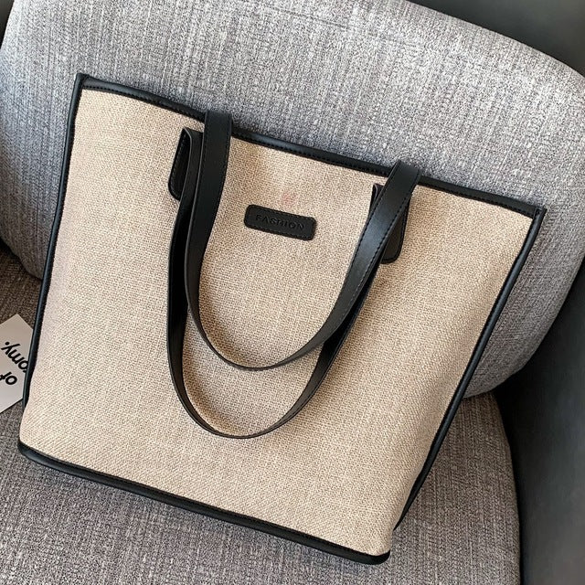 CONTRAST COLOR HANDBAG