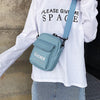 SOFT BLUE MINI MESSENGER BAG